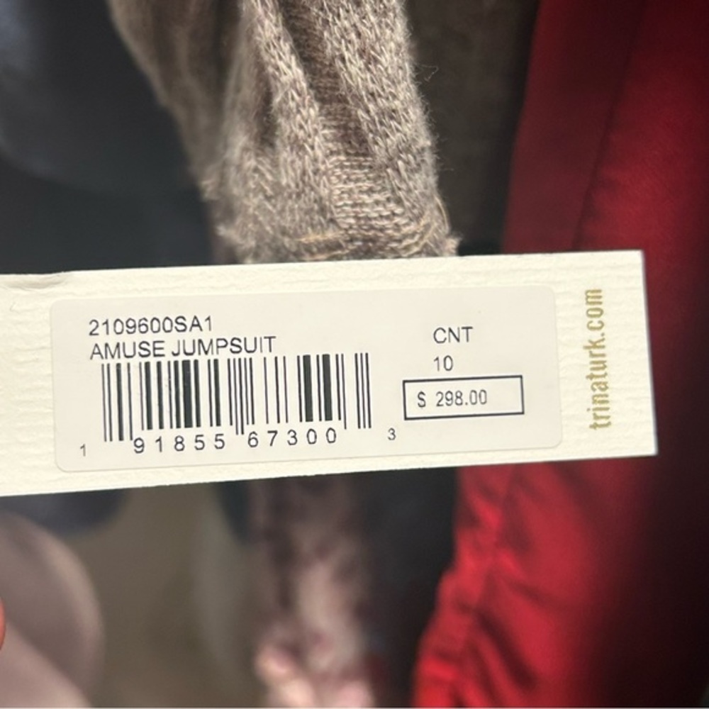 SOLD Trina Turk NWT Asume Jumpsuit in Champagne- Size 10 - Picture 13 of 15